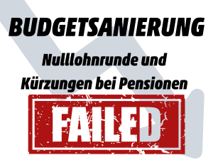 Nein zu Nulllohnrunde!