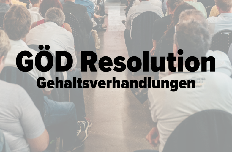 GÖD-Resolution zu Gehaltsverhandlungen